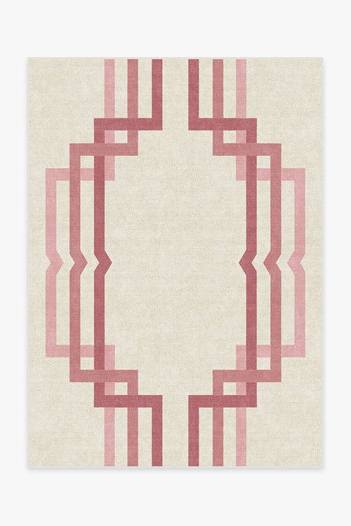 Barbie™ Dreamworld Ivory & Pink Tufted Rug