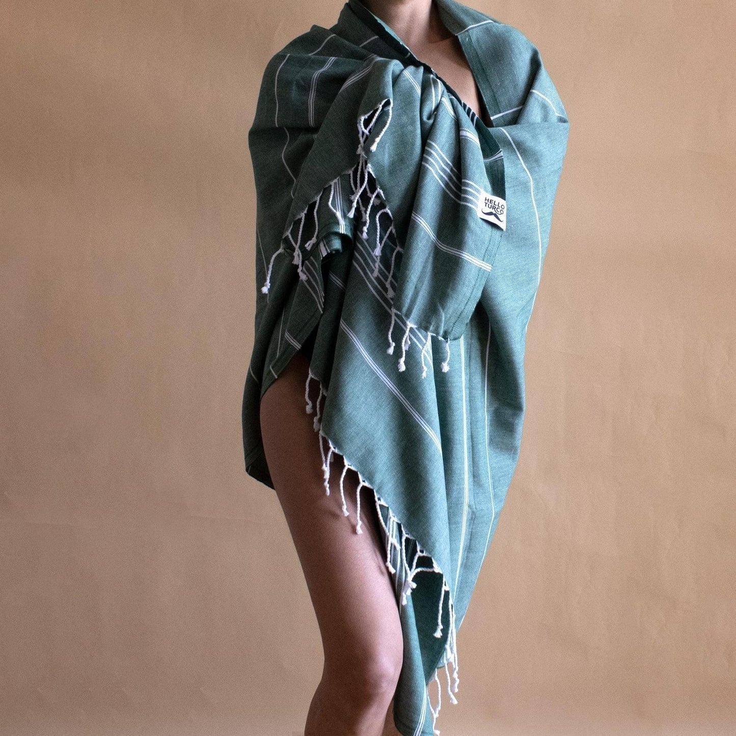 BEACH BOYS Forest Green - Das perfekte Strandtuch aus BIO-Baumwolle