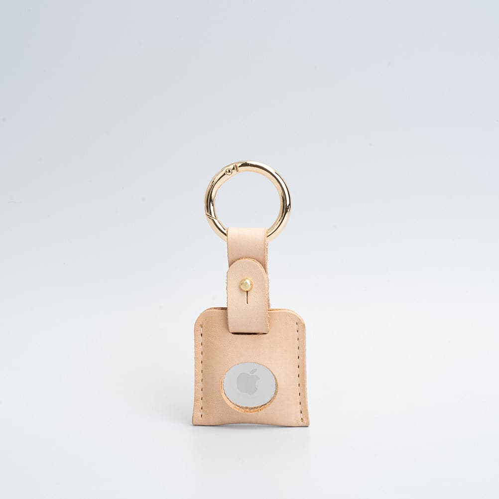 Leather AirTag Keychain