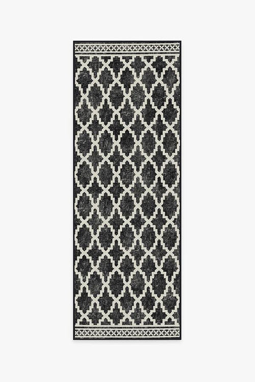 Outdoor Cleo Trellis Black Rug