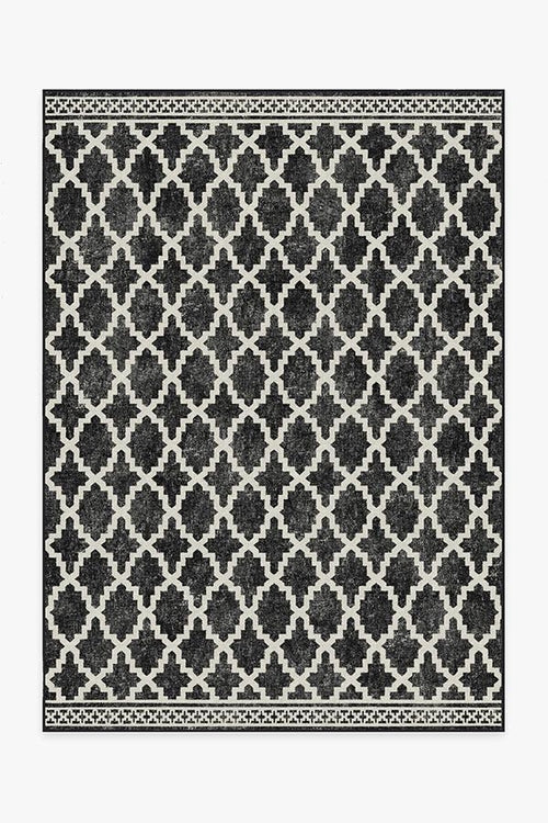 Outdoor Cleo Trellis Black Rug