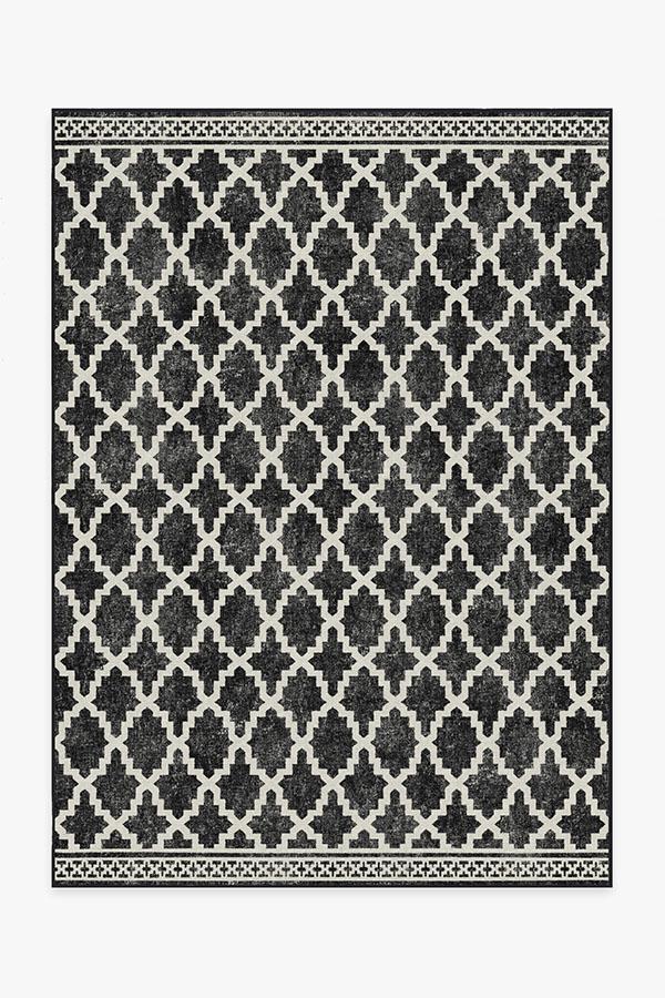 Outdoor Cleo Trellis Black Rug