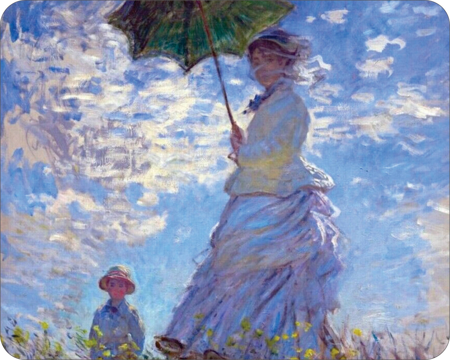 Painting Vintage Mouse Monet - Woman With a Parasol