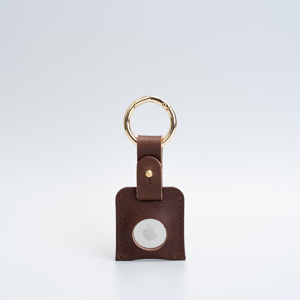 Leather AirTag Keychain