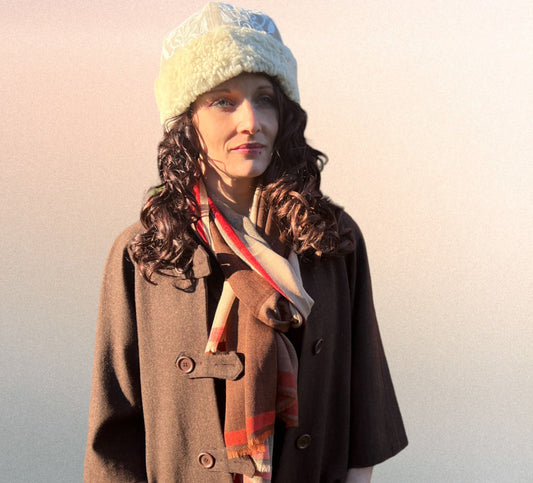 Brown Classic Plaid Wool & Silk Scarf