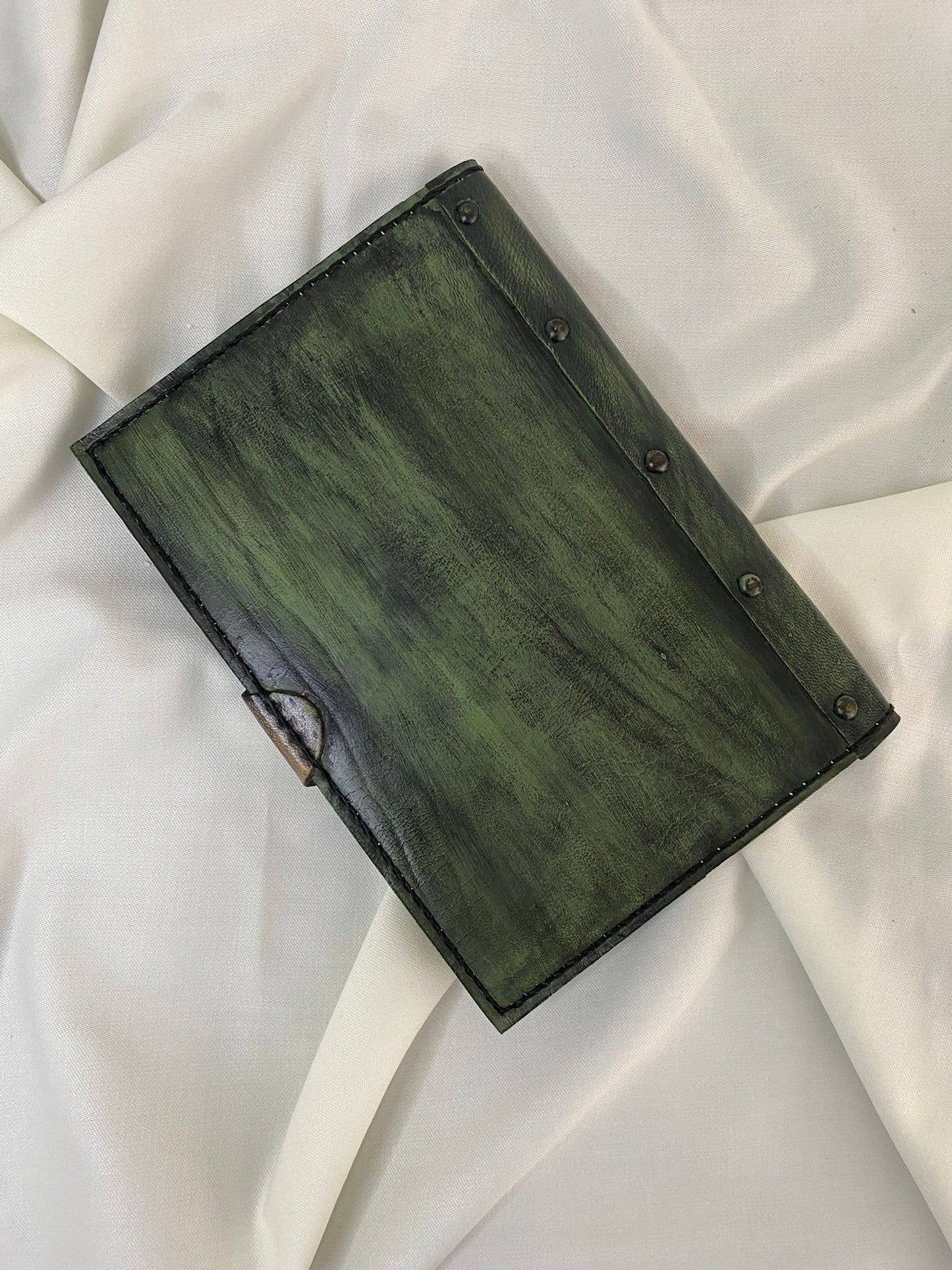 Dark Green Color Leather Craft Notebook Journal Diary