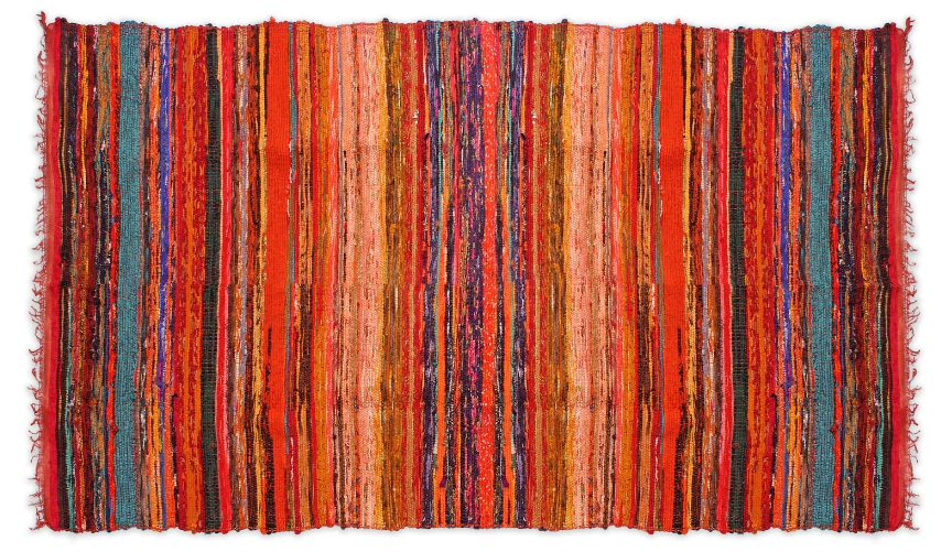 Recycled Cotton Chindi Rug – , Handmade, Colorful & Durable