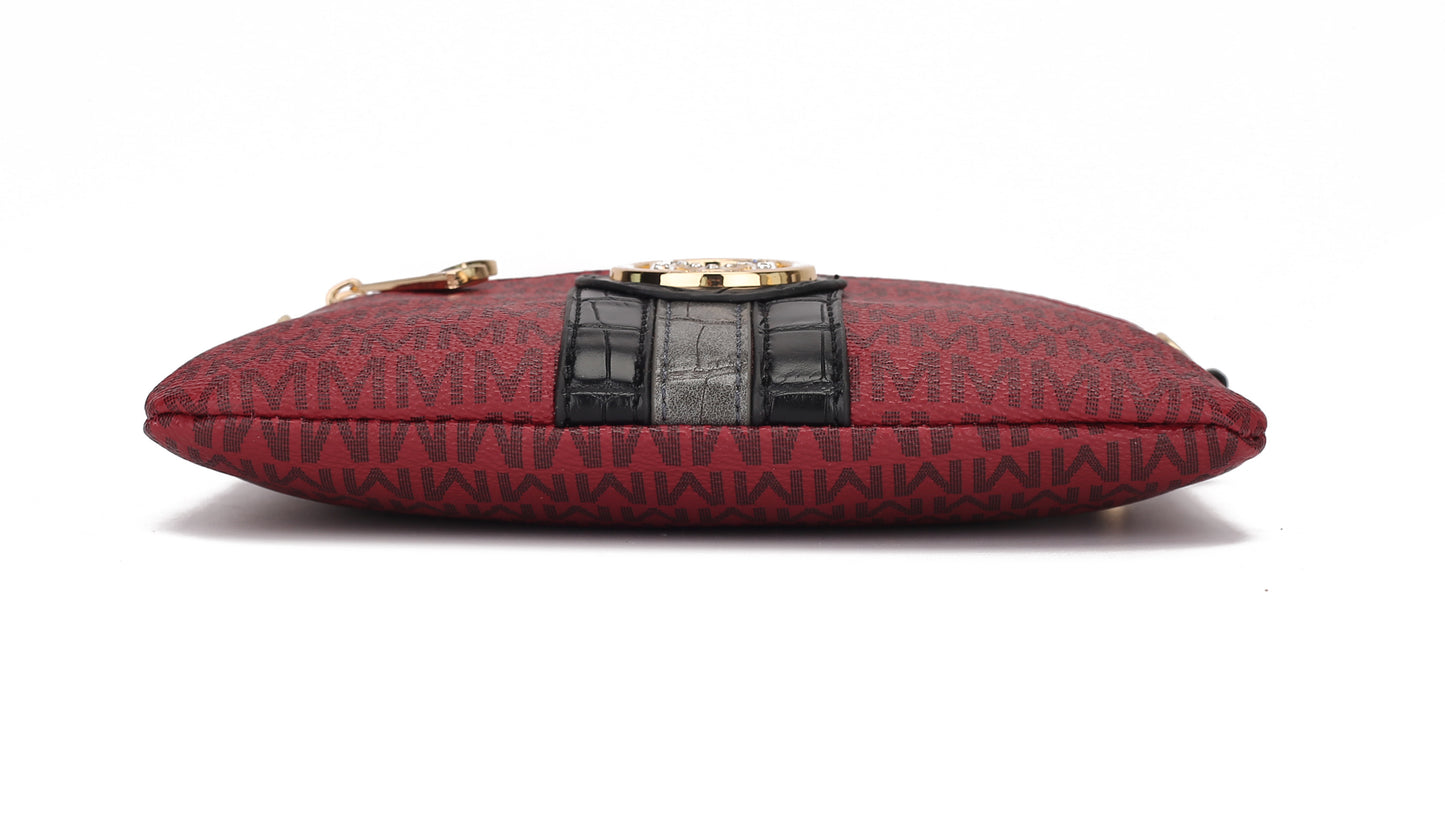 MKF Collection Tarren Signature Crossbody/ Wristlet Bag by Mia K