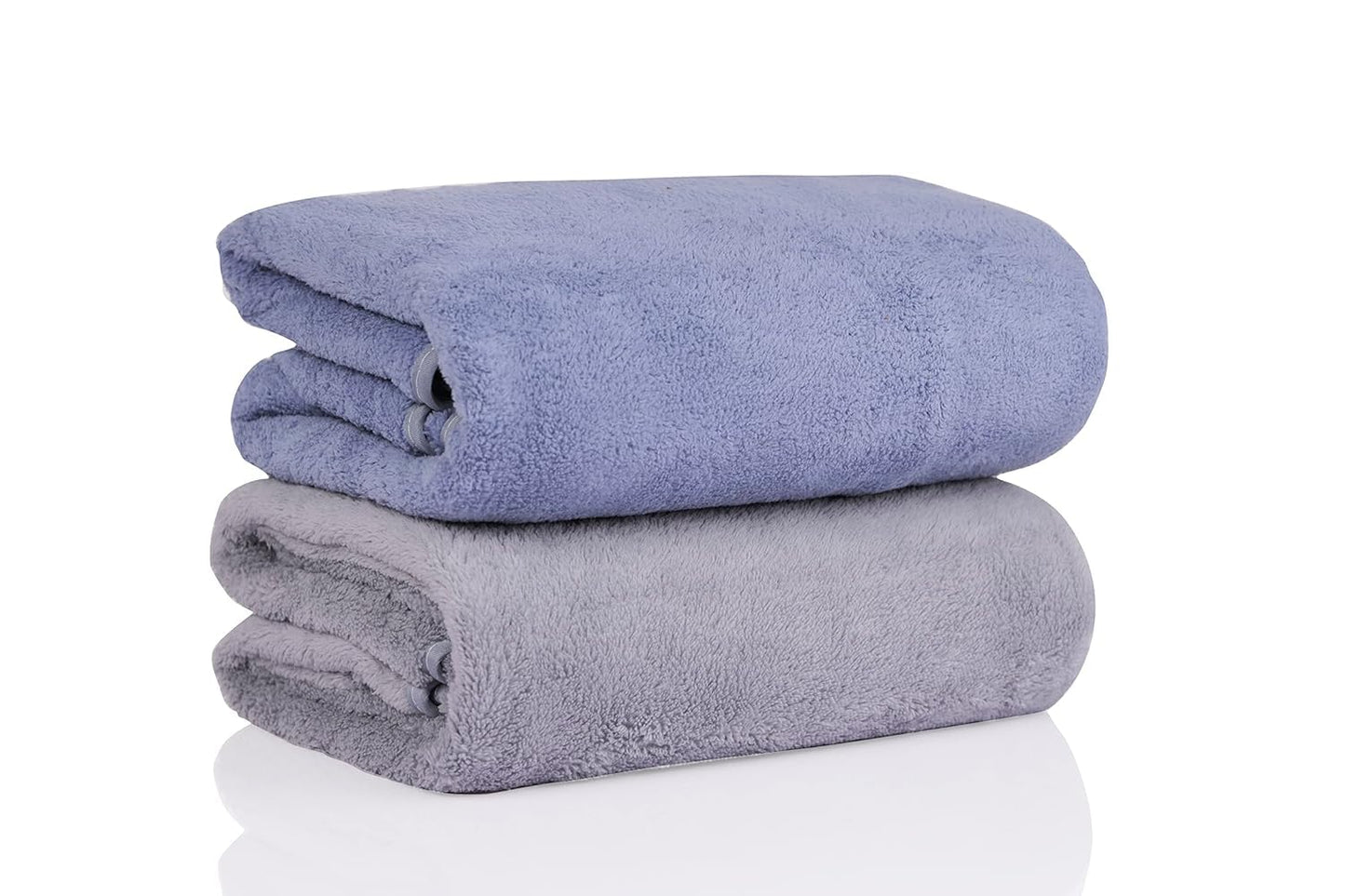 Bath Towel For Men And Women (Grey & Dark Blue)