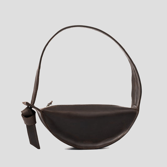 Shoulder Bag - Crescent (Dark Brown)