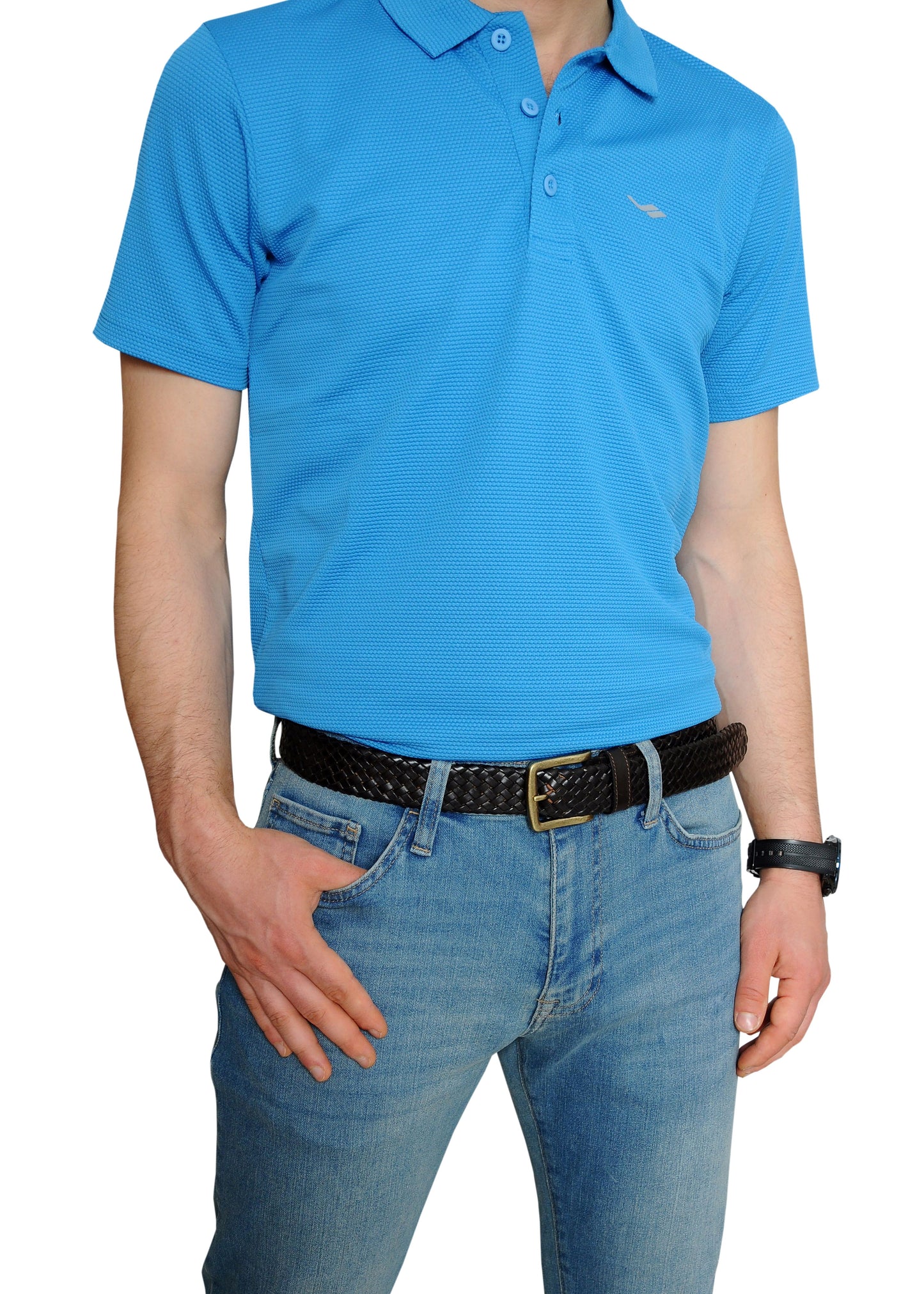 Galata Dark Brown Plaited Leather Men Belt