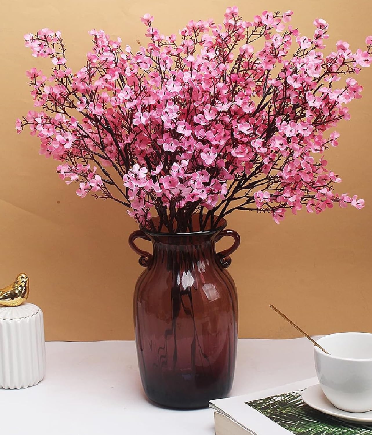 Pack of 5 Artificial Baby Breath Gypsophila Flowers Bunches