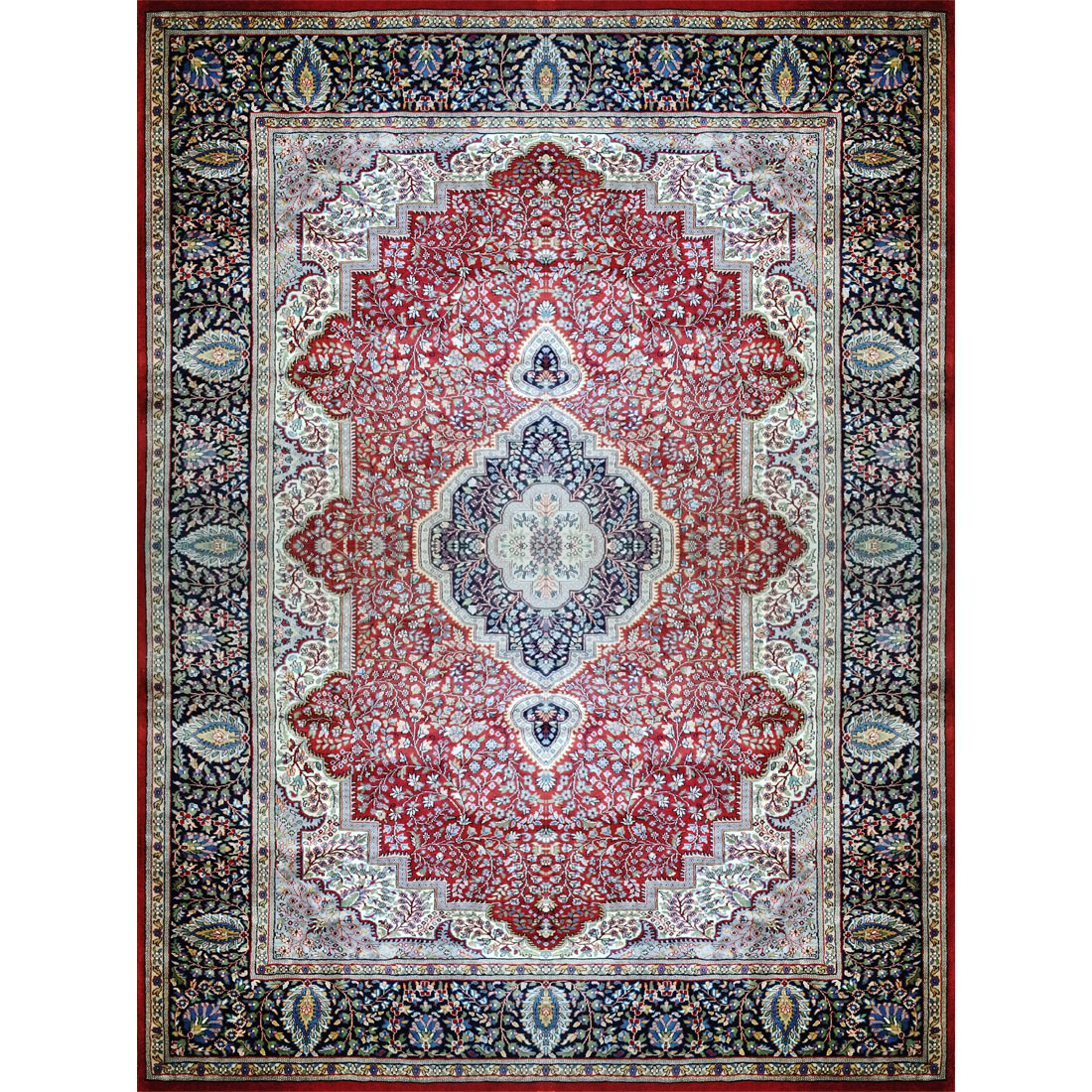 9×12 Feet Handmade Persian Wool Carpet Red