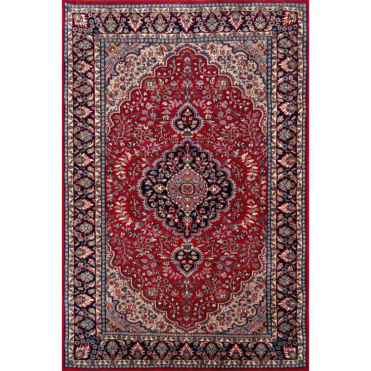 4×6 feet Hand Knotted Persian Wool Carpet Red