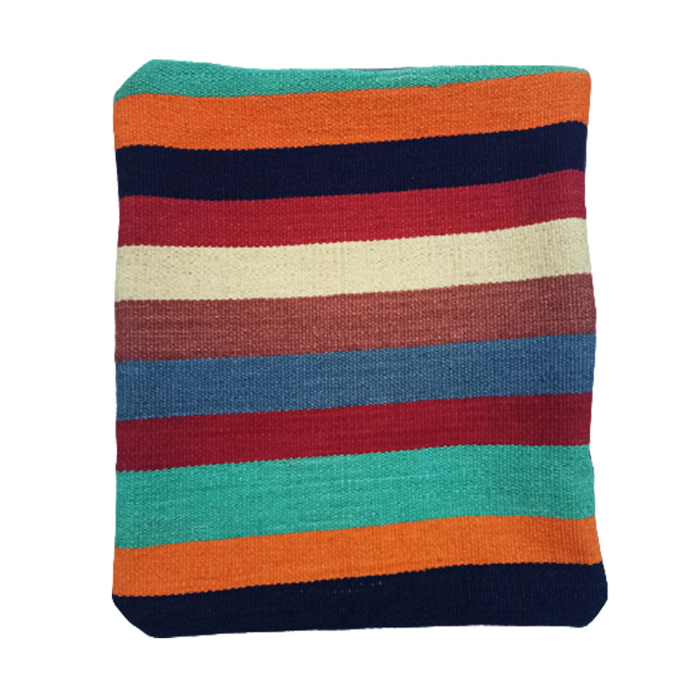 Kilim Handwoven Shocking Orange Cushion Cover
