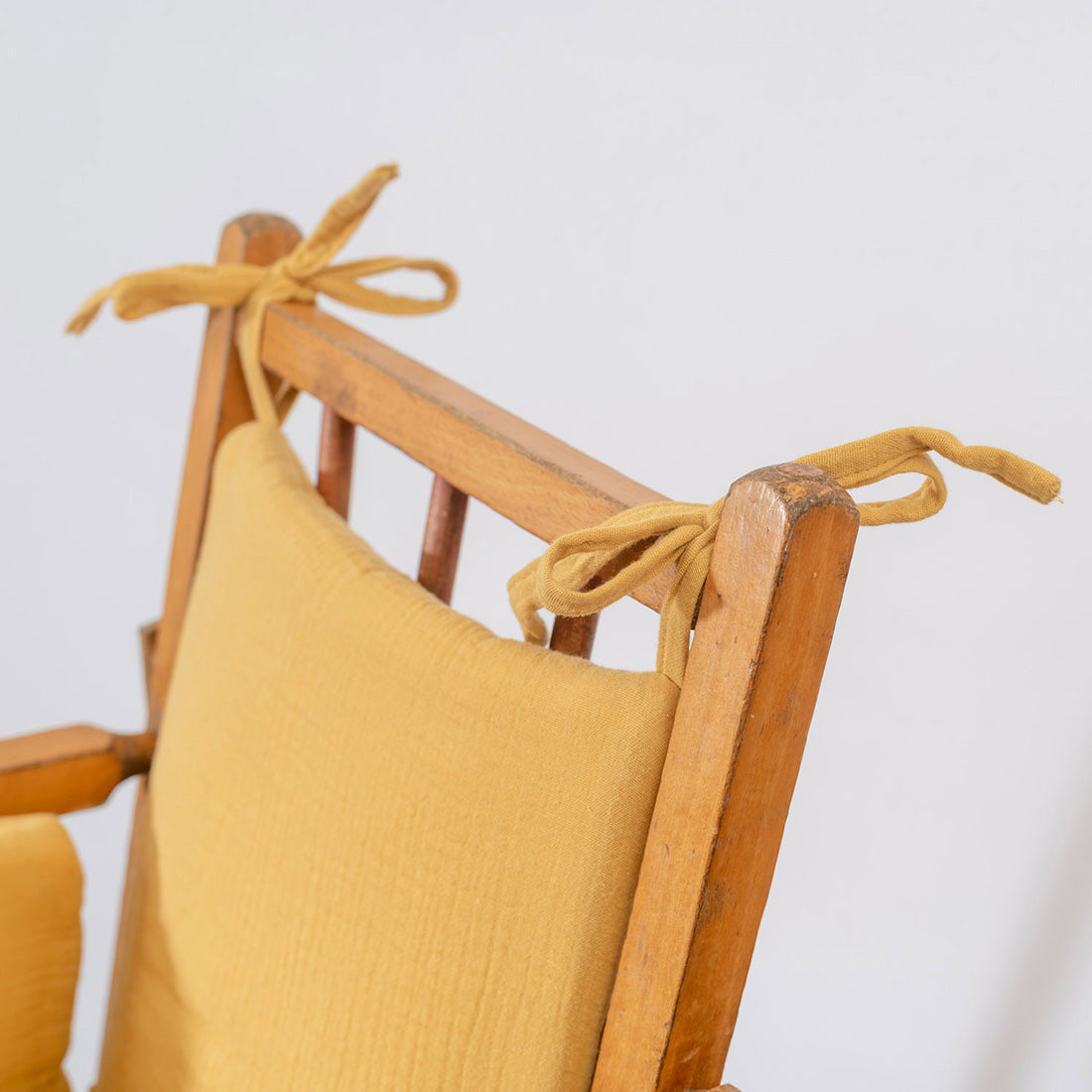 Cushion High Chair in Organic Cotton - Honey