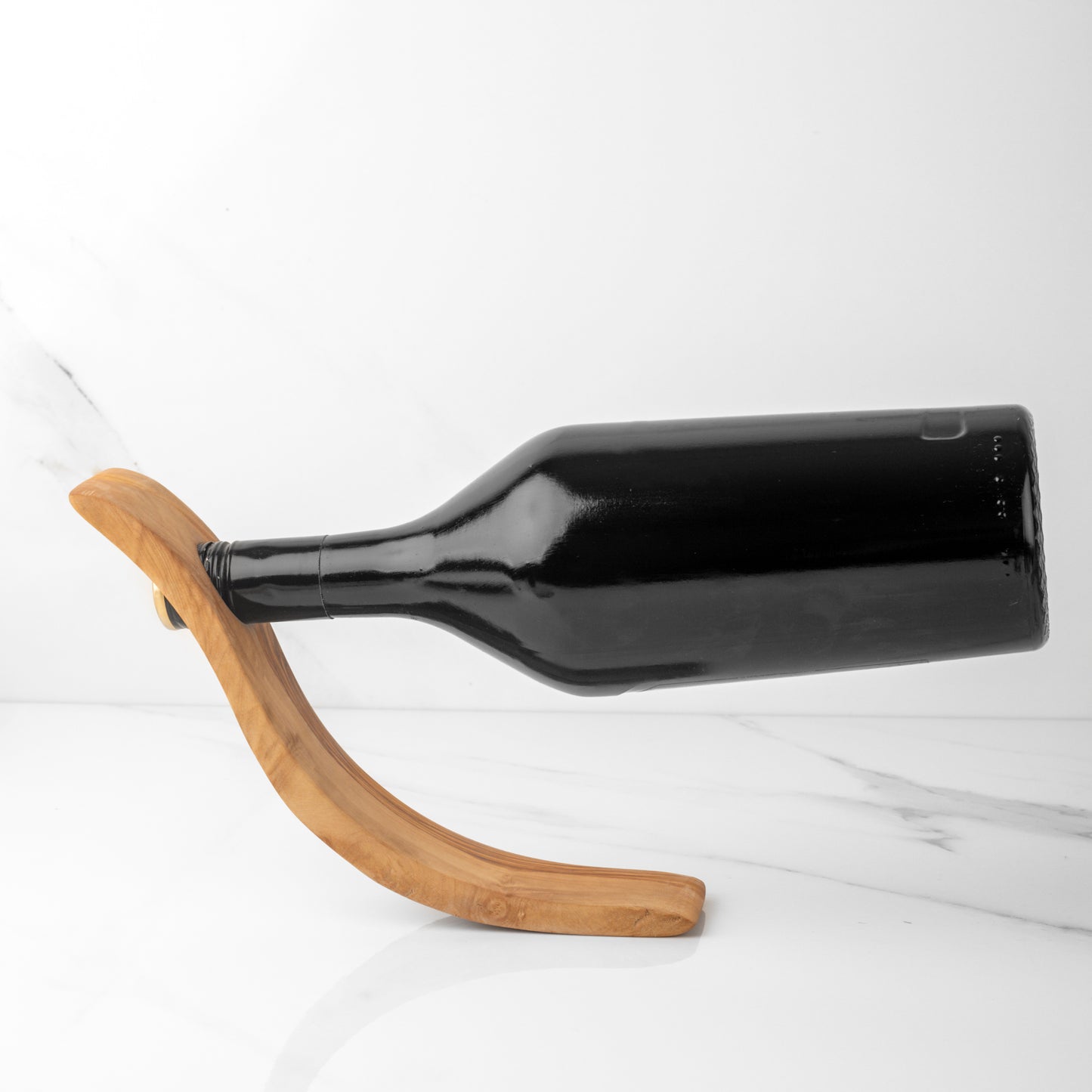 Handmade Olive Wood Bottle Holder | Available in Two Designs