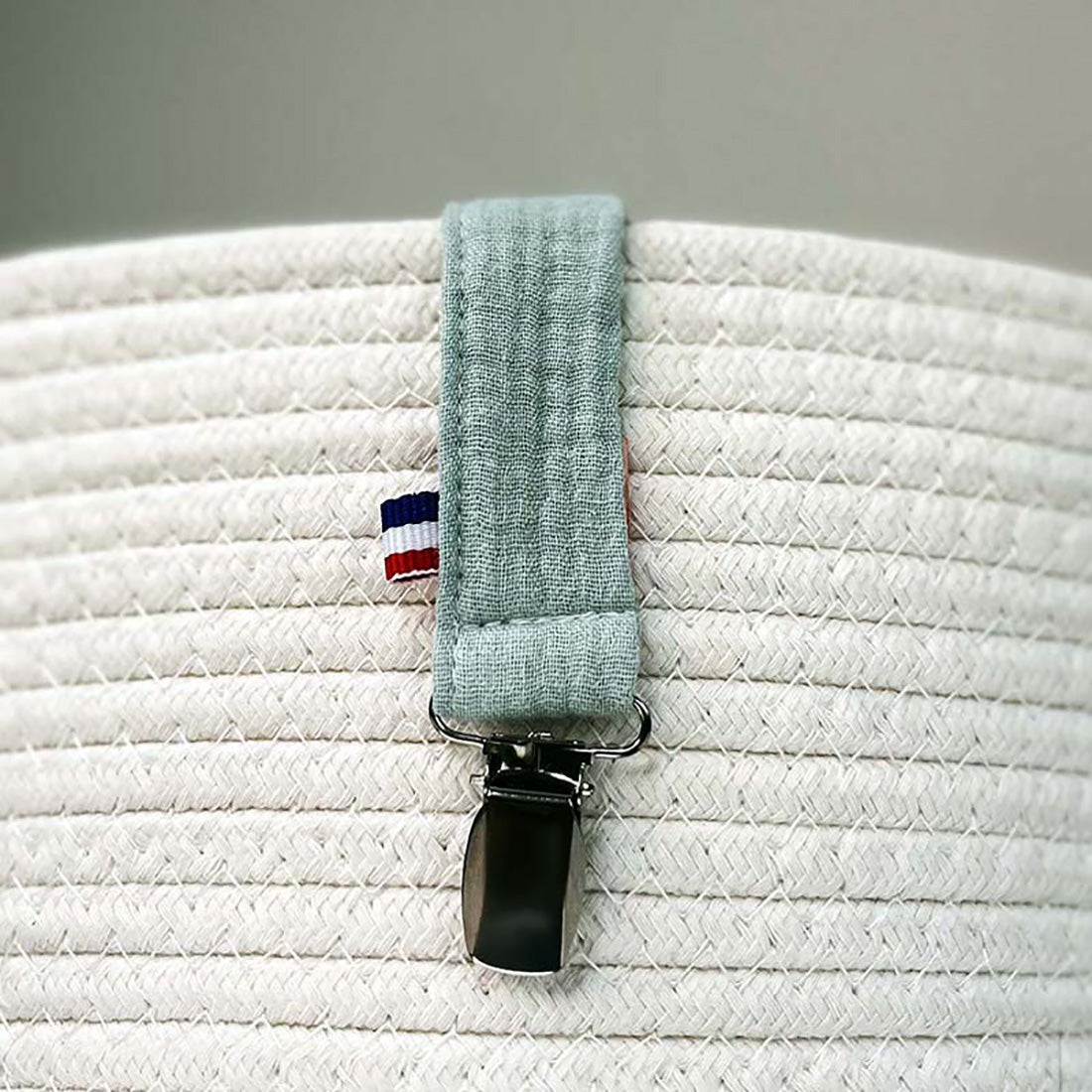 Organic Cotton Pacifier Clip - Green