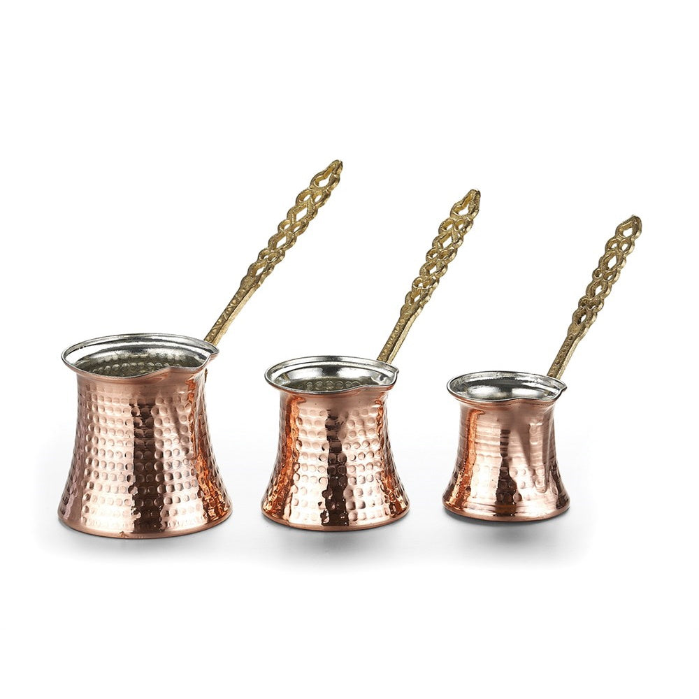 Hammered Copper Coffee Pot For Melting Butter Warming Liquids