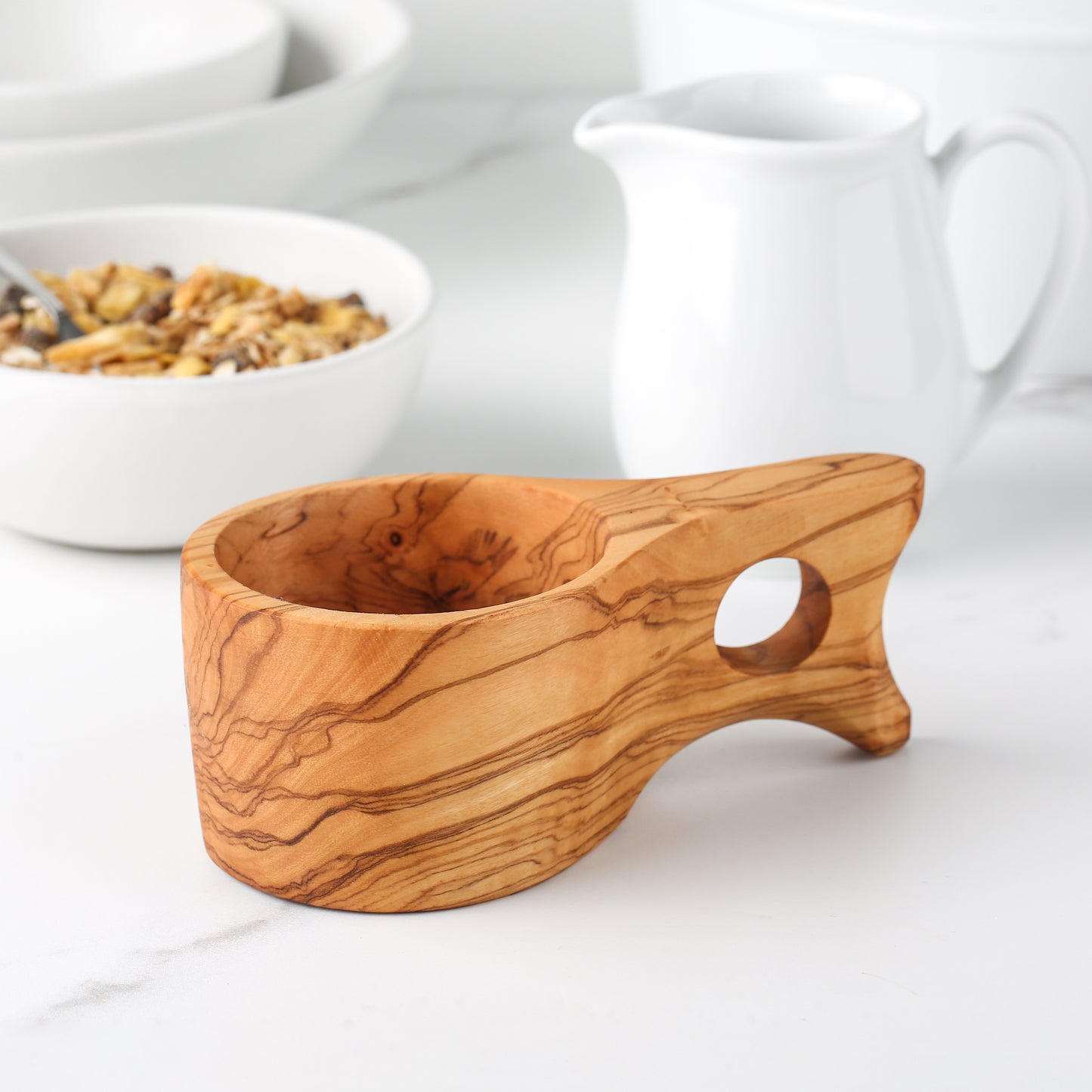 Handmade Olive Wood Kuksa Cup