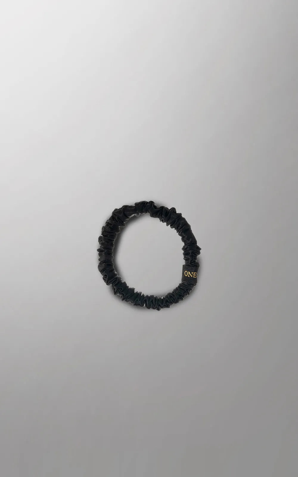 Silk Hair Ties (M, L) (Black)