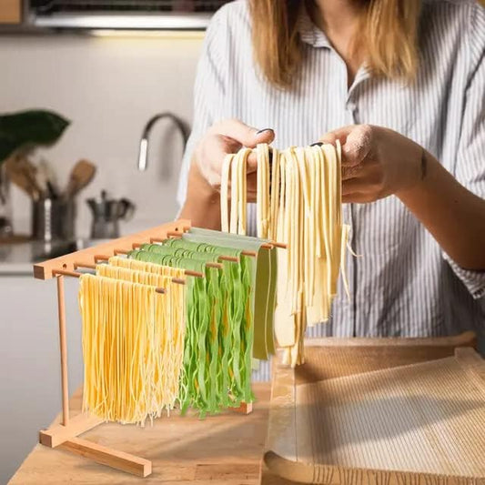 Natural   Solid Wood Pasta Drying Rack