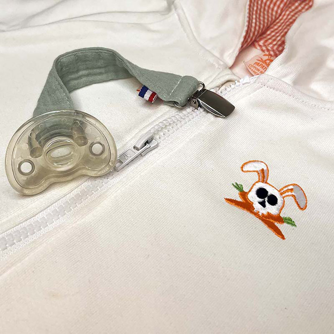 Organic Cotton Pacifier Clip - Green