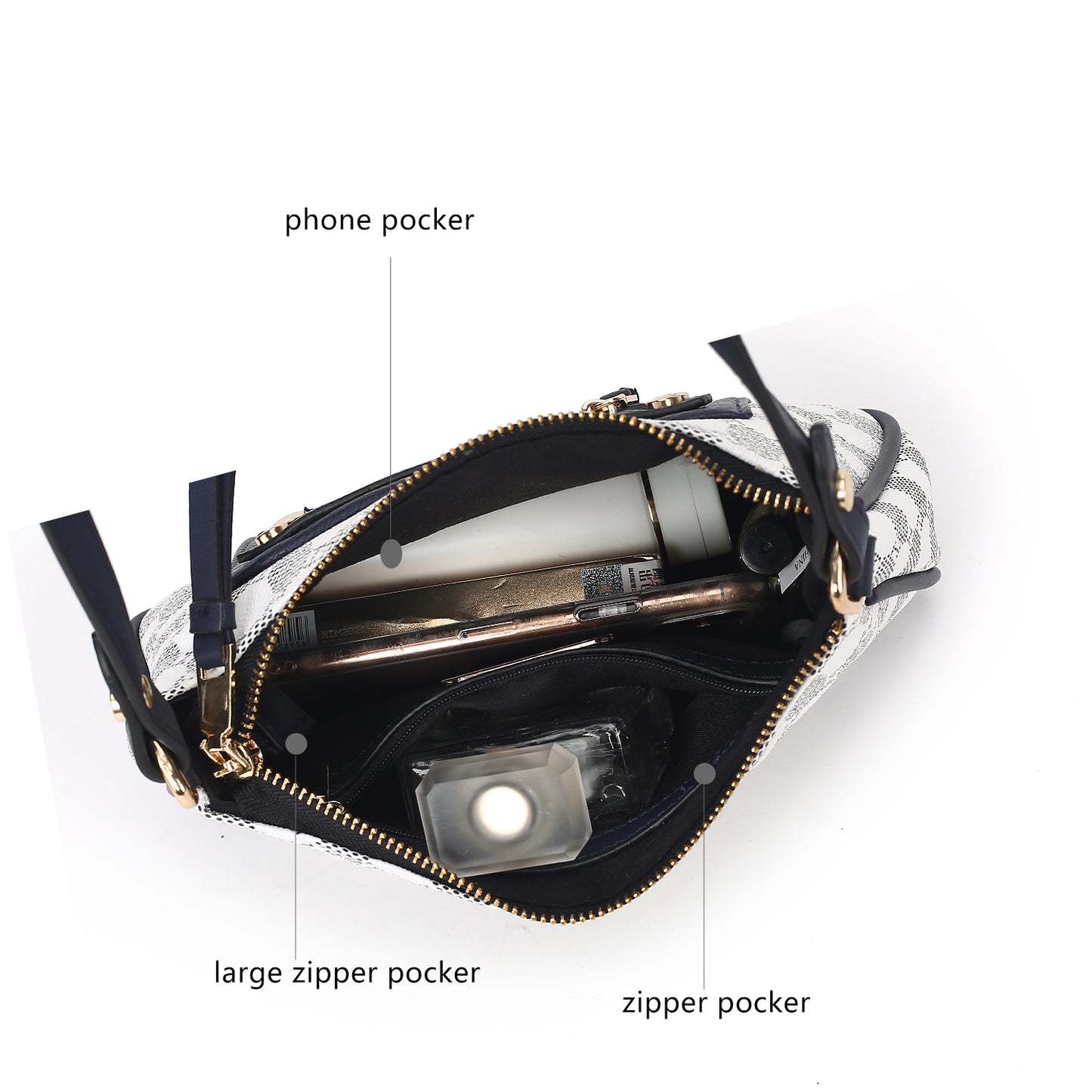 MKF Collection Essie Circular Print Vegan Leather Crossbody Bag by Mia