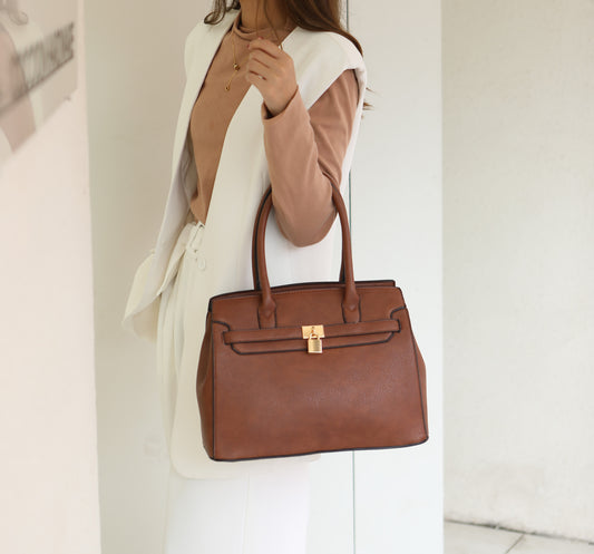 Bruna Satchel Bag with a Matching Wallet