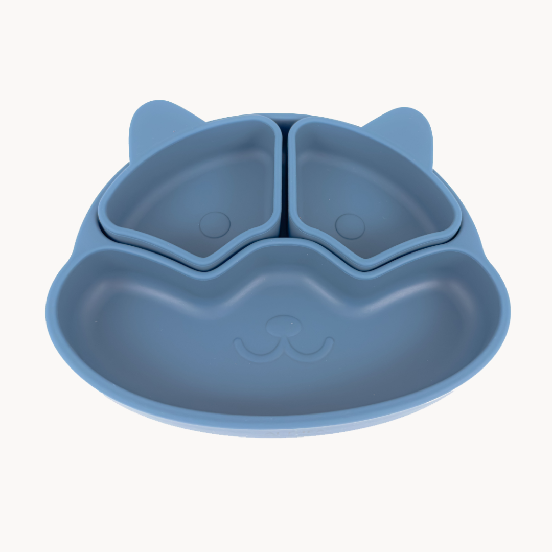 Plato para bebé silicona orgánica con divisiones