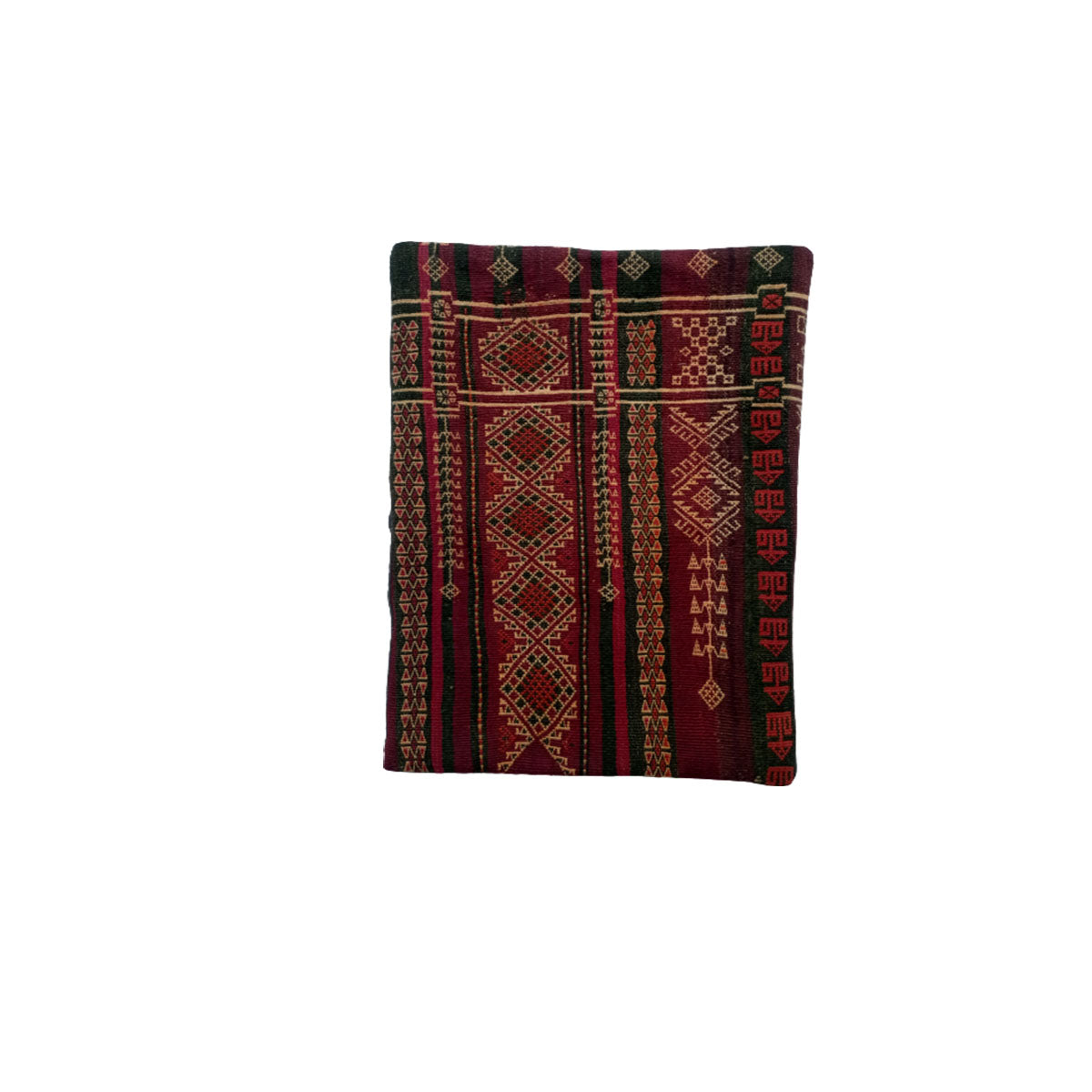 Baluchi Kilim Handwoven Tobacco Brown Cushion Cover