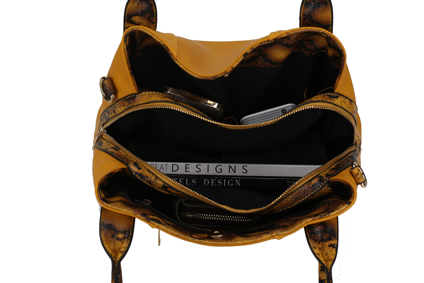 MKF Collection Kenna Snake embossed Tote Handbag by Mia K