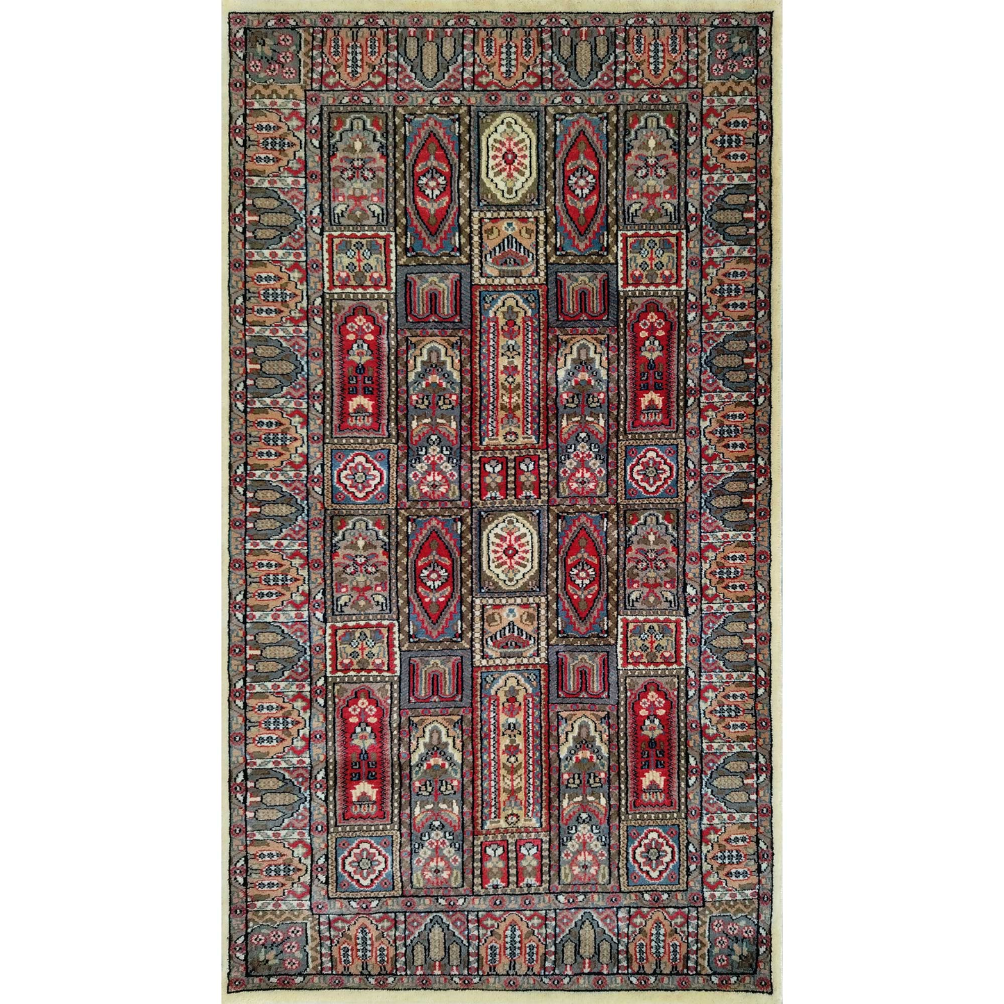 3×5 Ft Handmade Wool Multi Carpet Hamadan