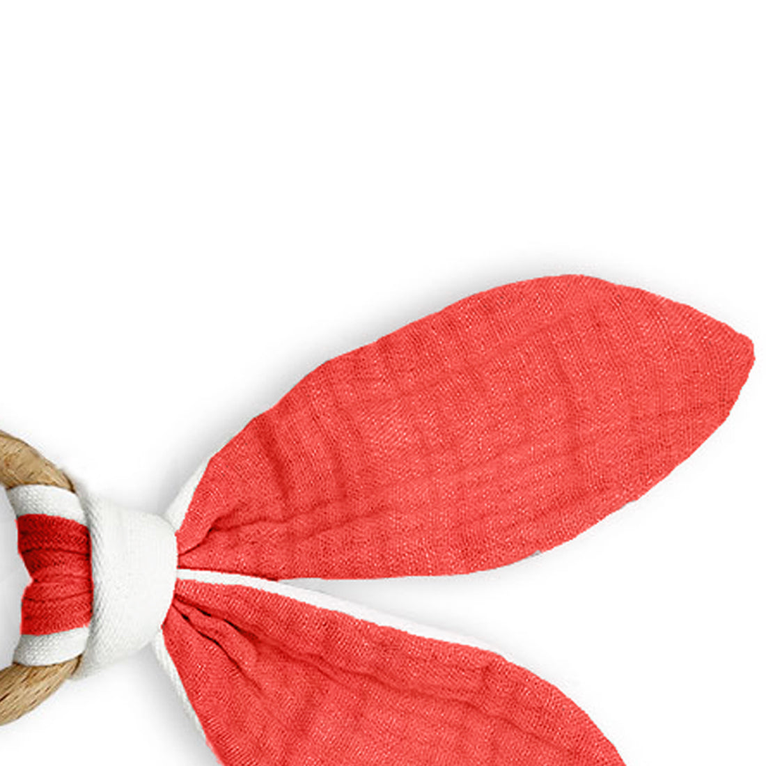 Organic Cotton Teething Ring - Strawberry