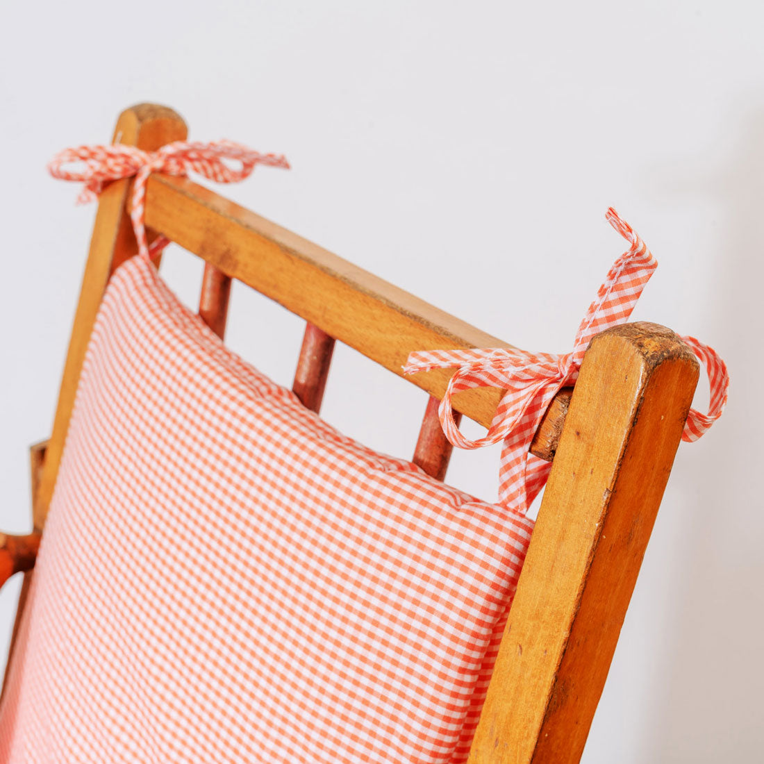 Cushion High Chair in Organic Cotton - Vichy