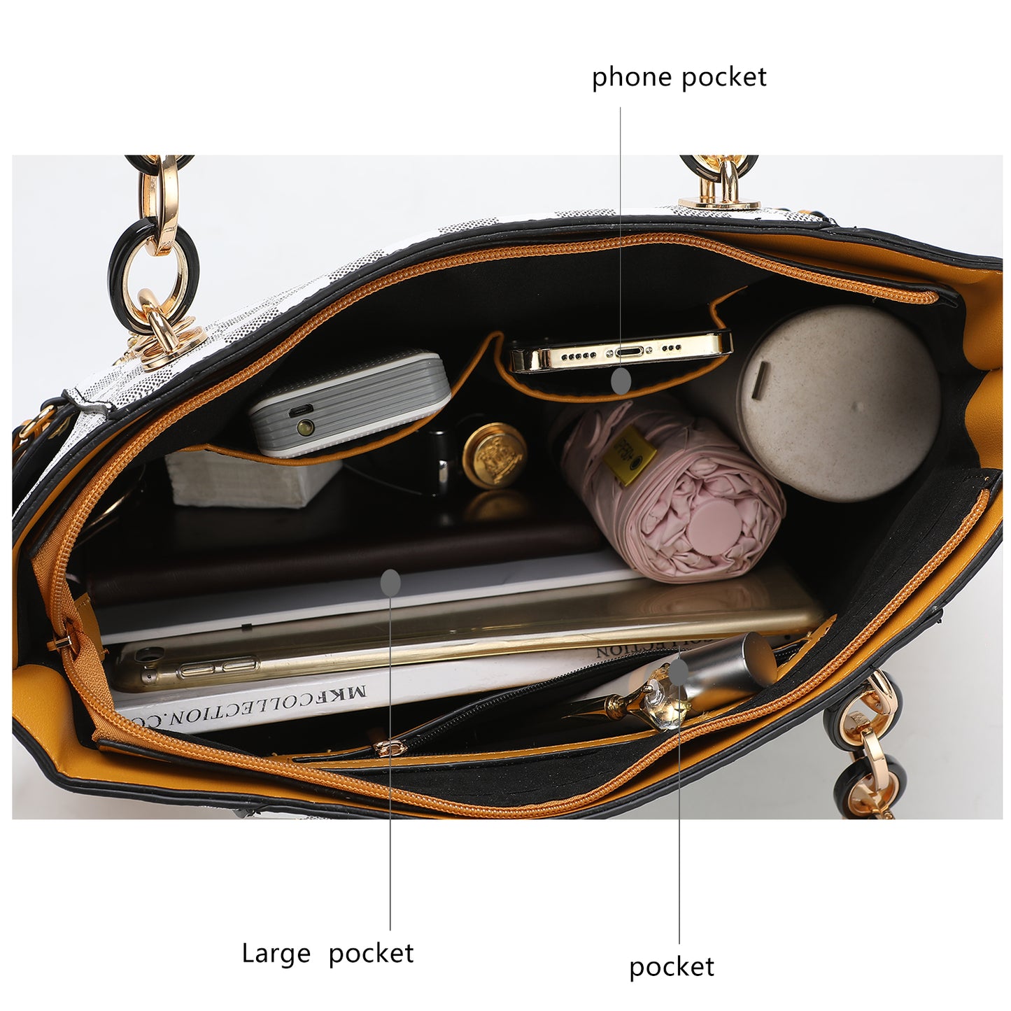 Xenia Circular Print Tote Bag with Wallet