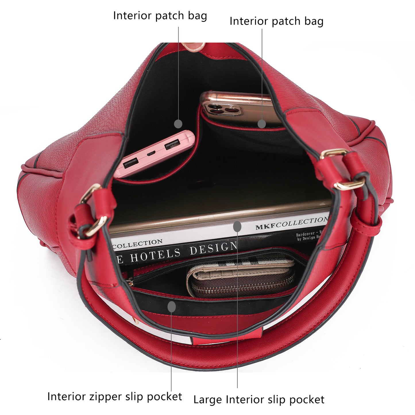 Juliette Vegan Leather Women Shoulder Bag with Matching Wallet