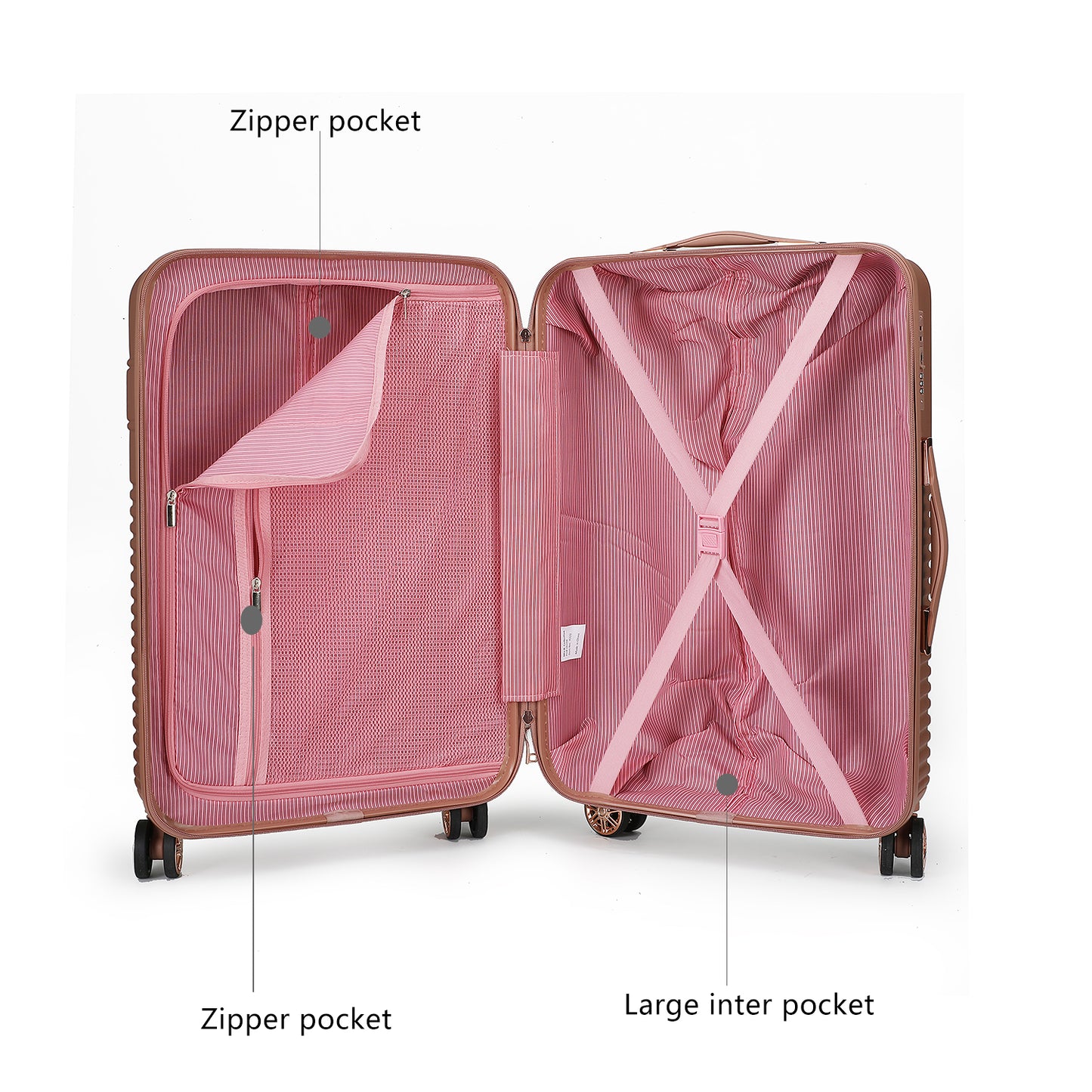 MKF Collection Mykonos Large Check-in Spinner by Mia K