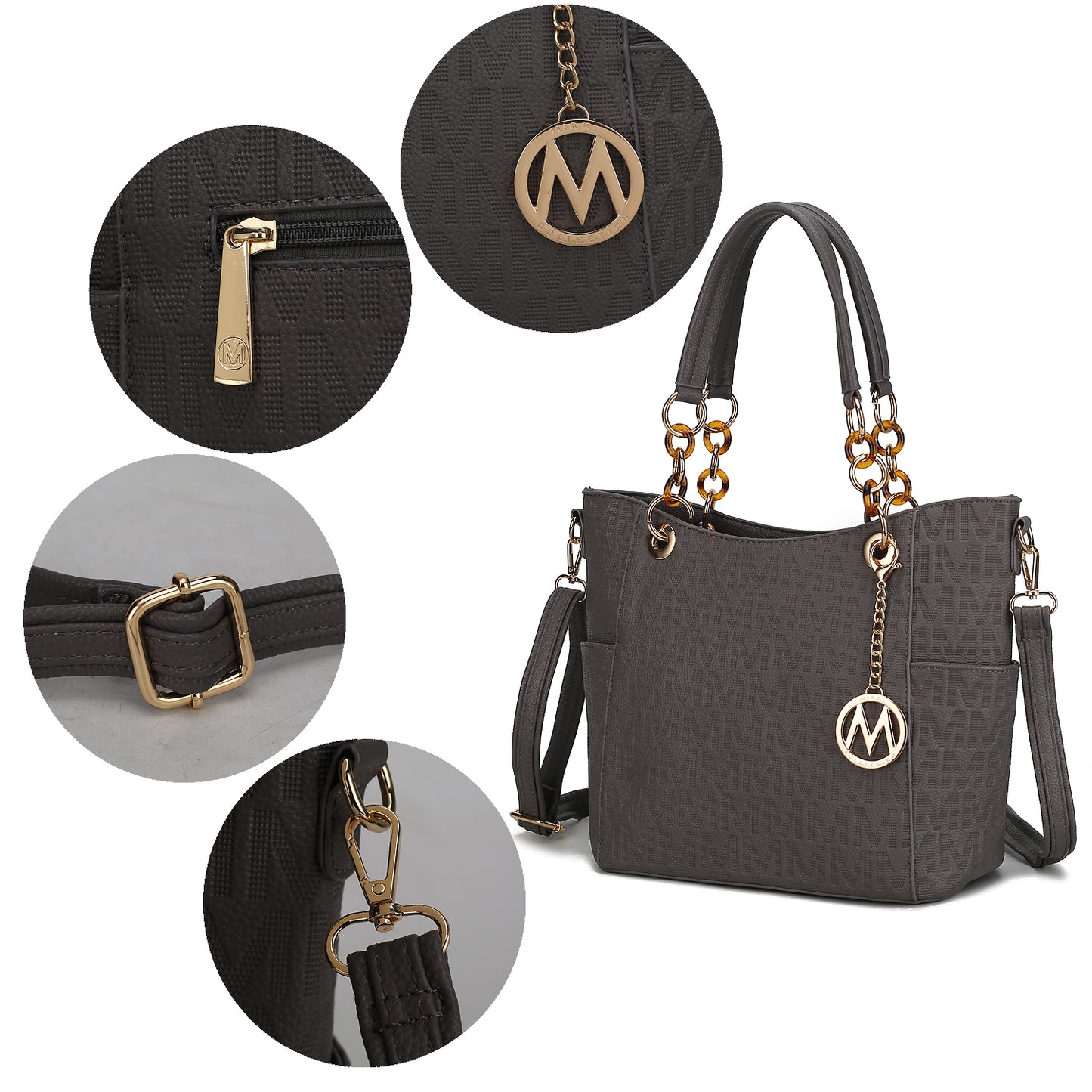MKF Collection Rylee Tote Handbag Vegan Leather by Mia K