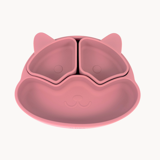 Plato para bebé silicona orgánica con divisiones