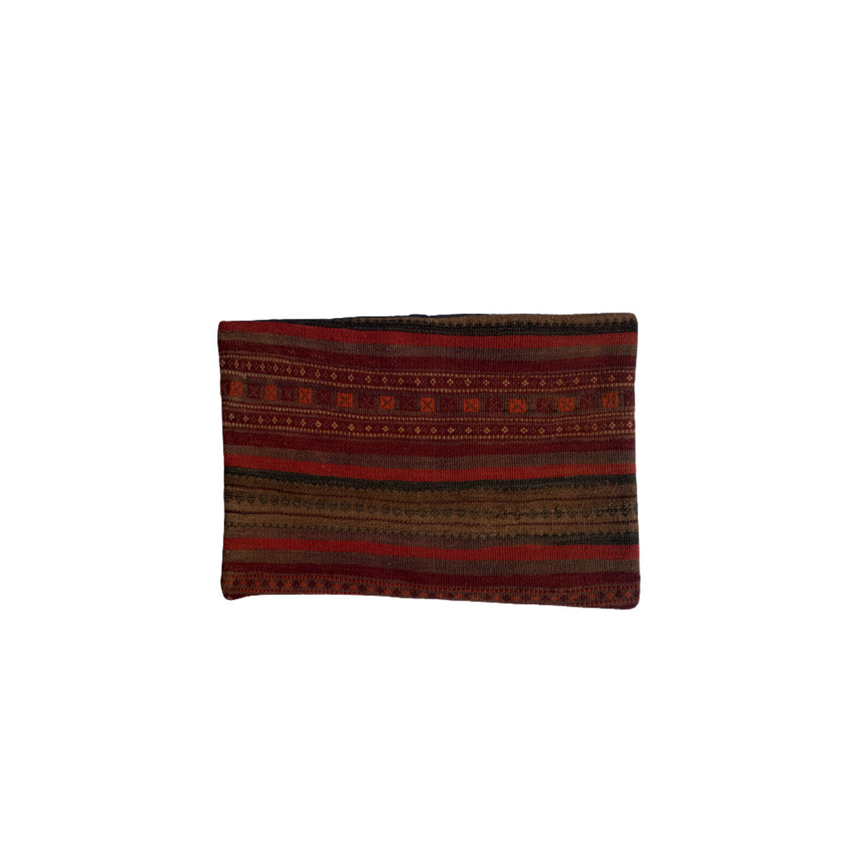 Baluchi Kilim Handwoven Woody Brown Cushion Cover