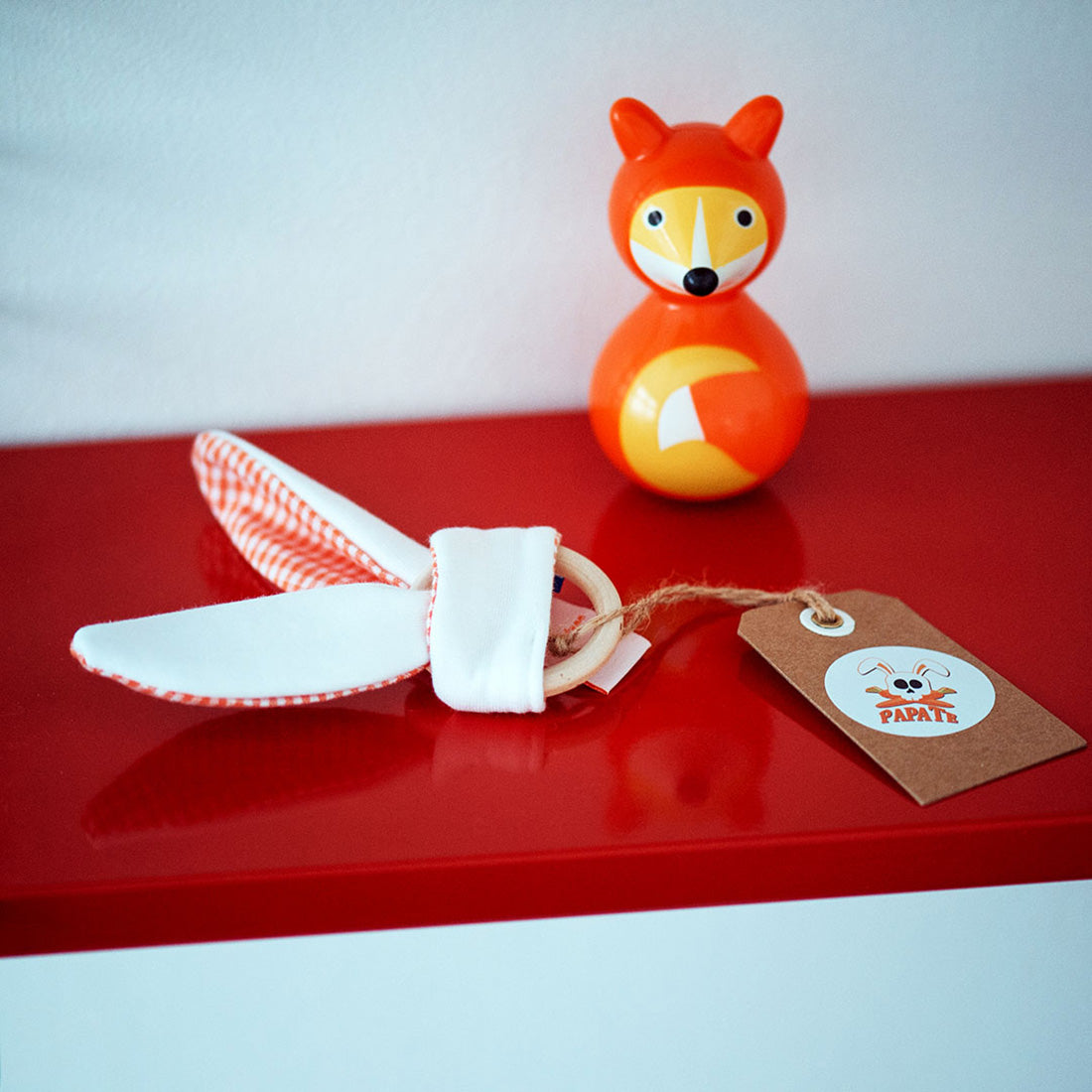 Organic Cotton Teething Ring - Vichy