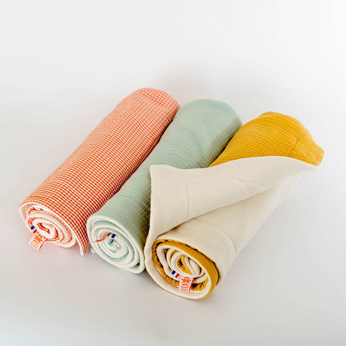 Organic Cotton Fleece Blanket -  Honey