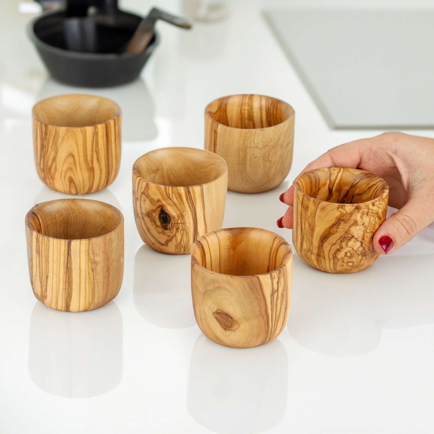 Olive Wood Handmade Drinking Cup – Eco-Friendly, Rustic & Durable