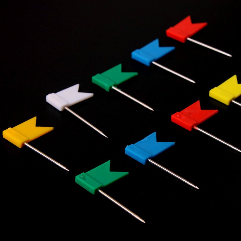 Colorful Flags Push Pins