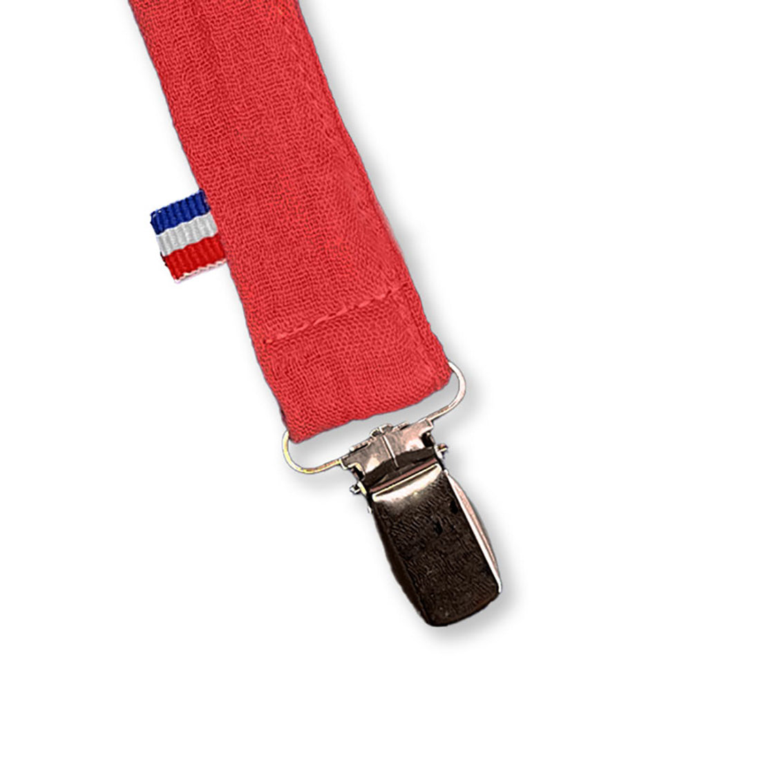 Organic Cotton Pacifier Clip - Strawberry