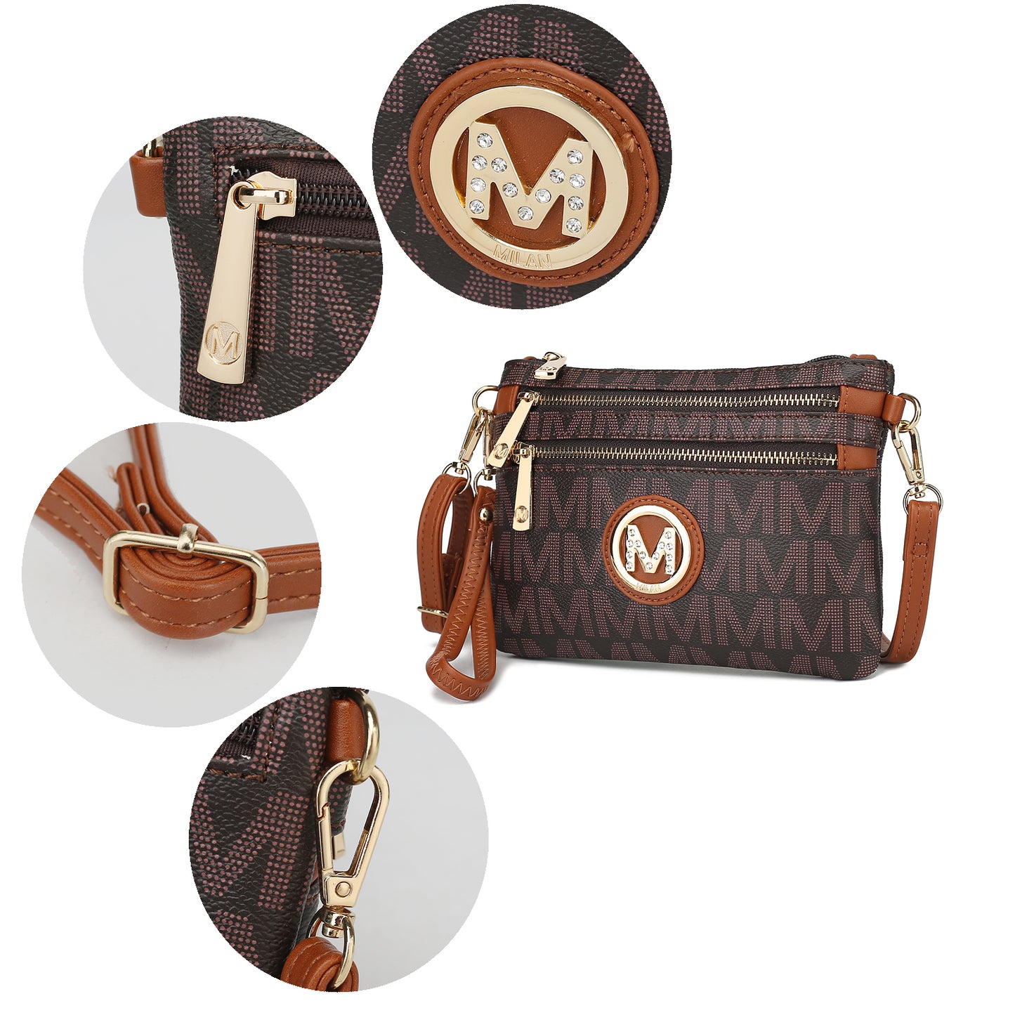 MKF Collection Geneve M Signature Crossbody by Mia K