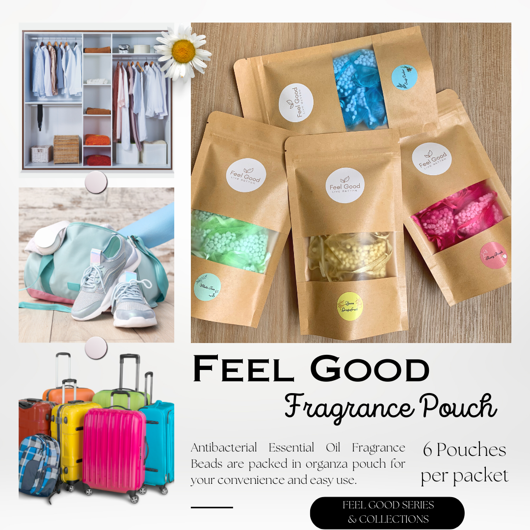 Feel Good Wardrobe/Room Fragrance Pouches (6 sachets / bag)