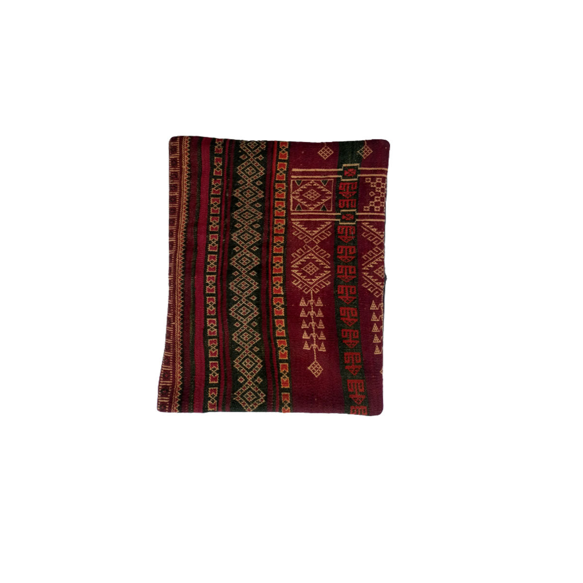 Baluchi Kilim Handwoven Maroon Oak Cushion Cover