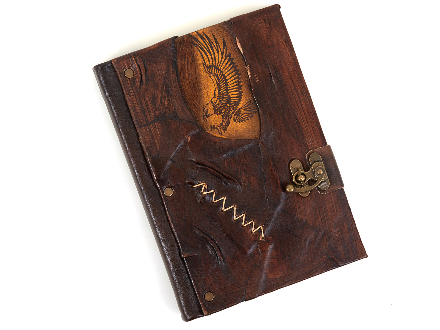 Eagle Design Craft Leather Journal Diary Notebook